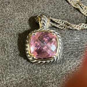 Elegant Pink Pendant Necklace